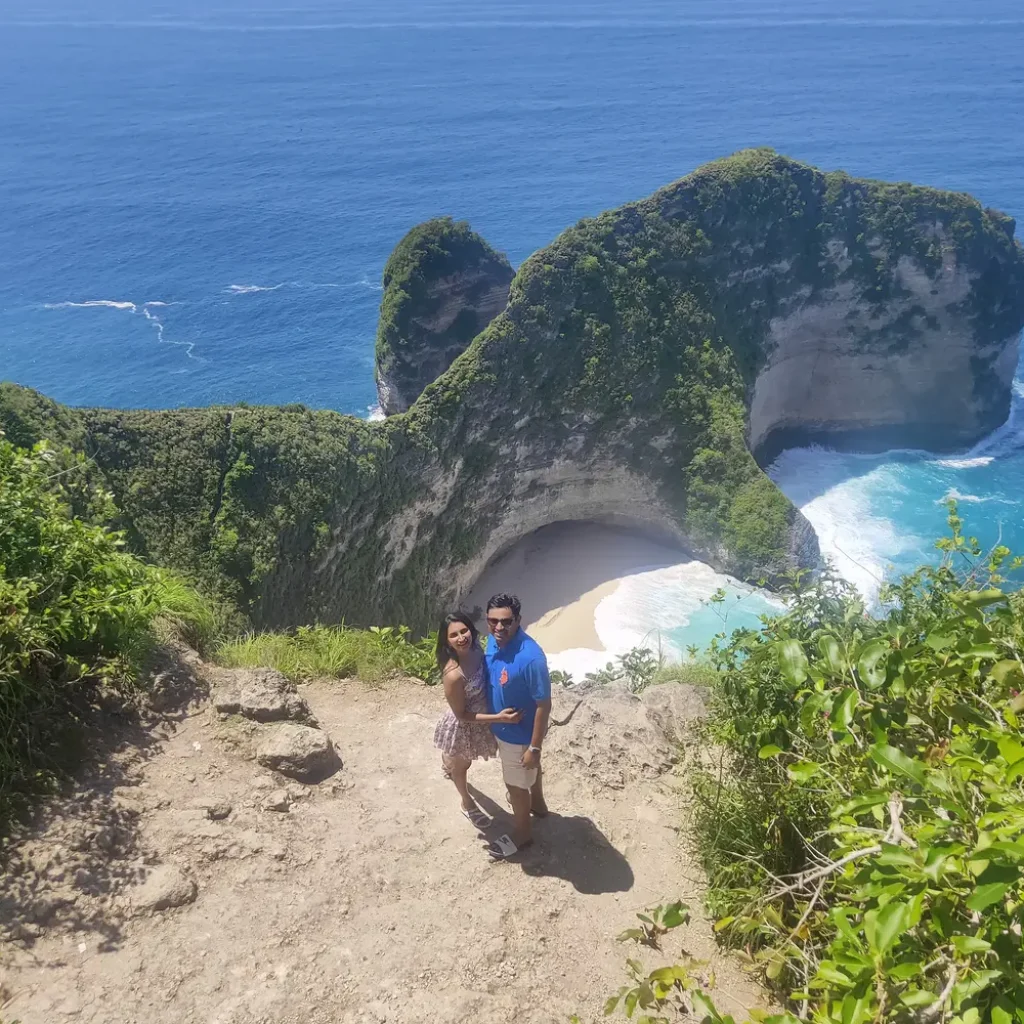 kelingking beach view