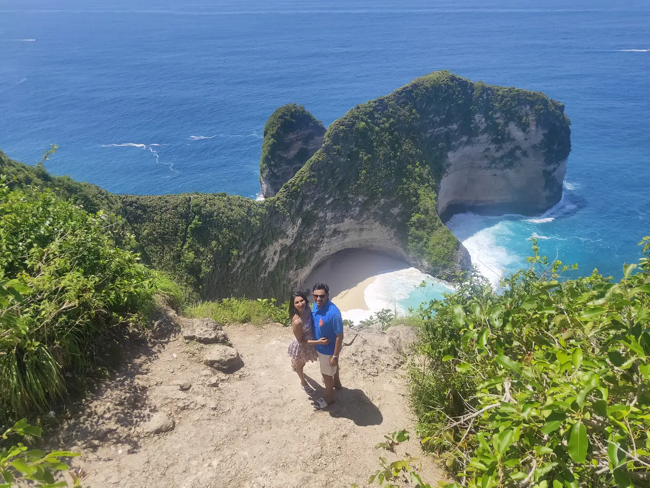 kelingking beach view