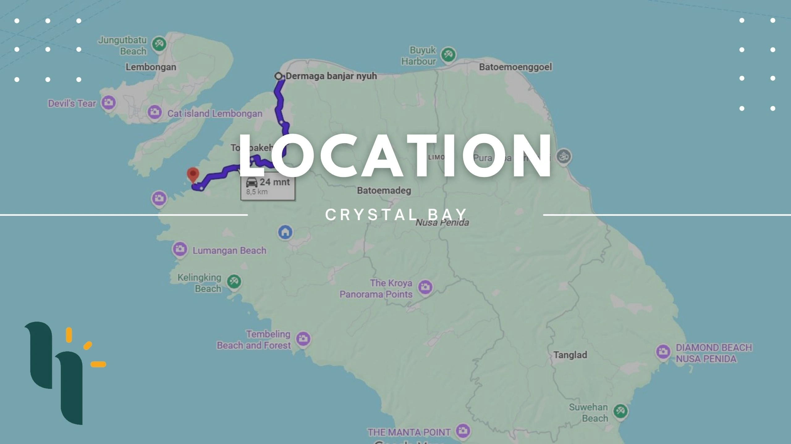 Crystal bay distance