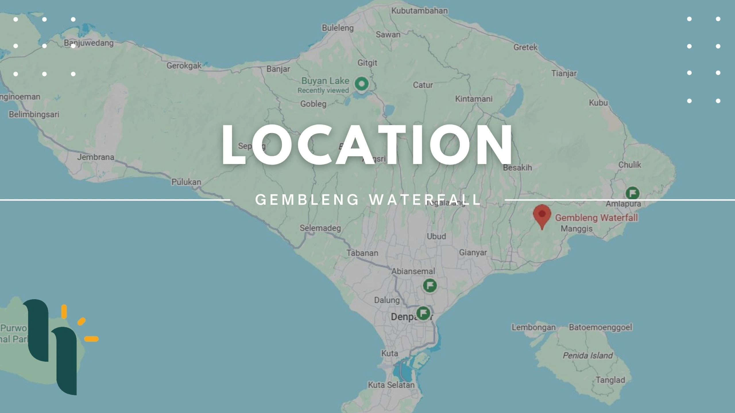 Gembleng waterfall location