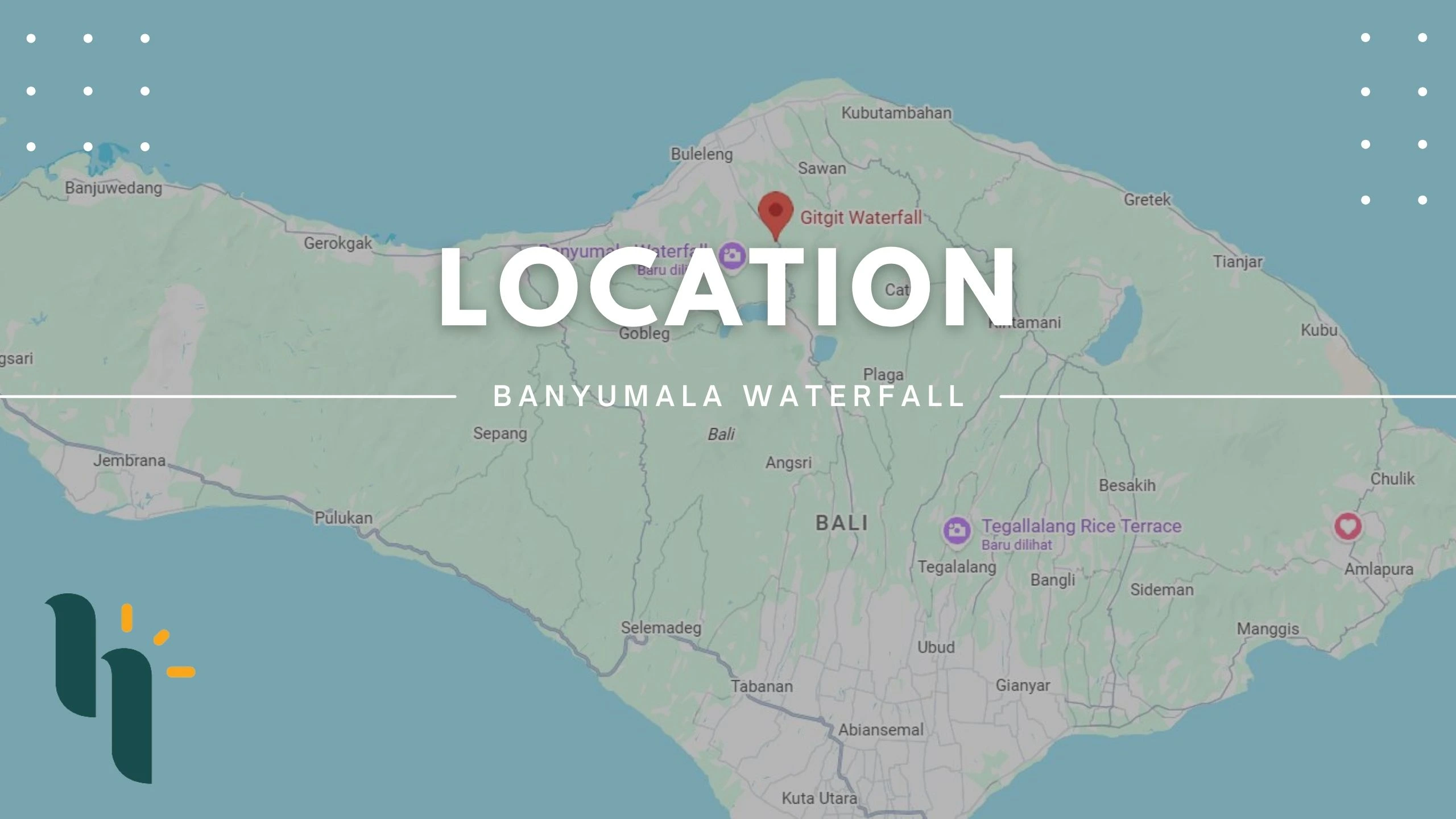 Gitgit waterfall location