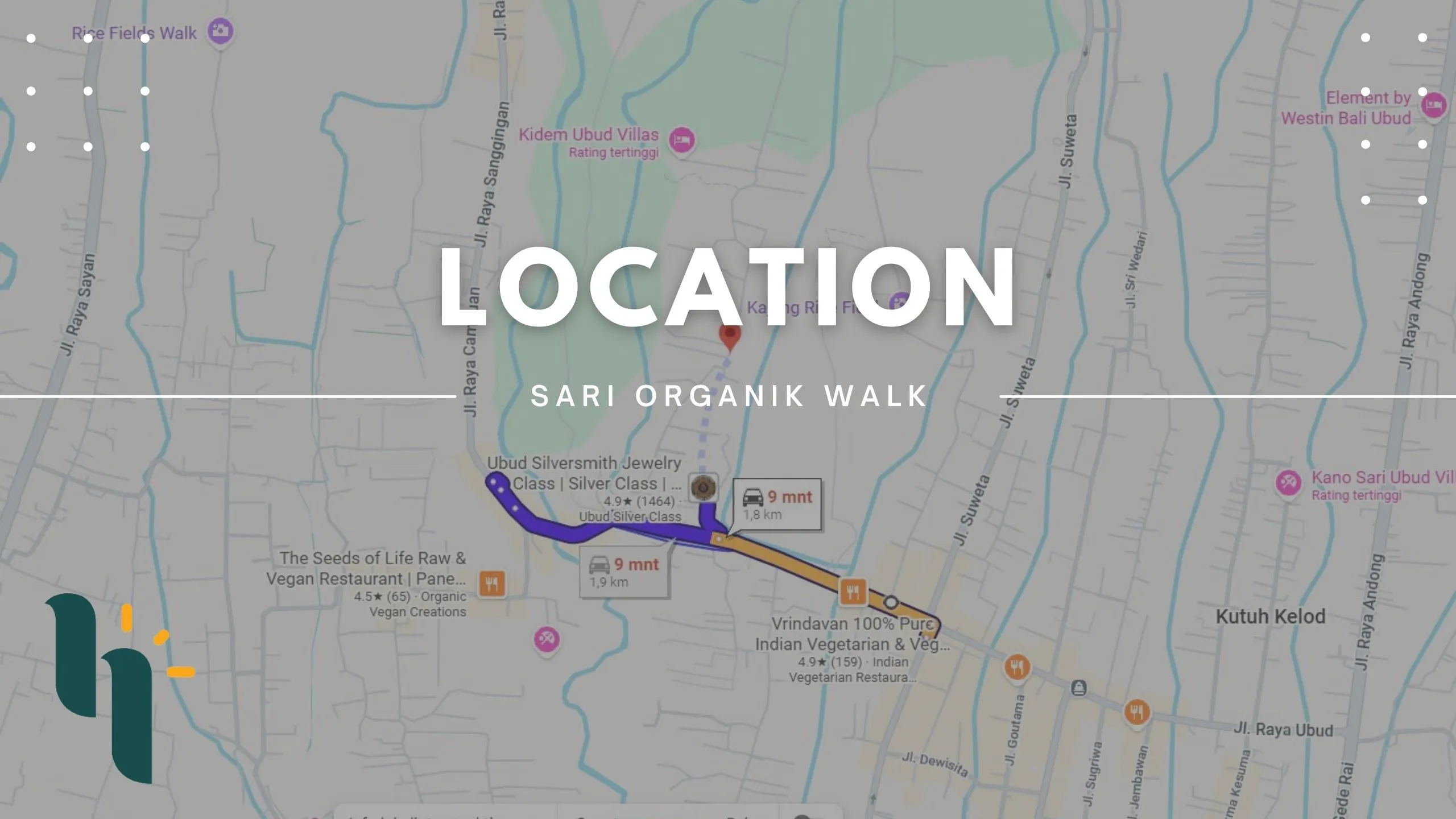 Sari organik walk Location